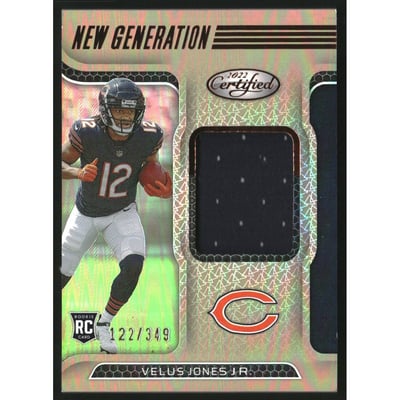 2022 Certified New Generation Jerseys Mirror Bronze #27 Velus Jones Jr./349