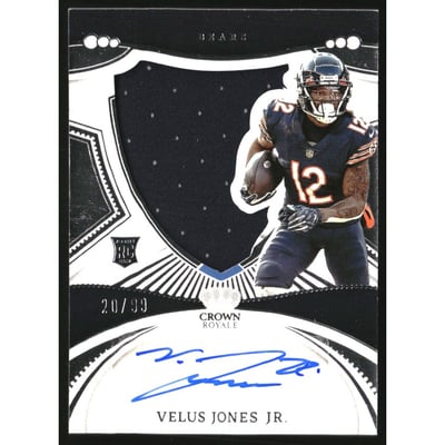 2022 Panini Chronicles Crown Royale Silhouette Autographs #28 Velus Jones Jr./99