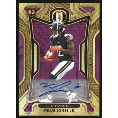 2022 Panini Gold Standard Rookie Autographs Rose Gold #170 Velus Jones Jr./25