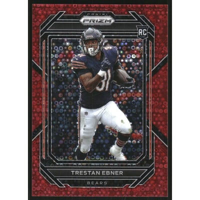 2022 Panini Prizm Prizms No Huddle Red #351 Trestan Ebner