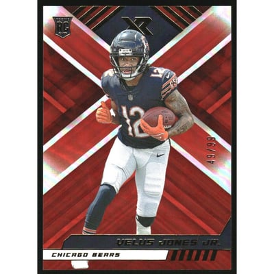 2022 Panini XR Orange #130 Velus Jones Jr.