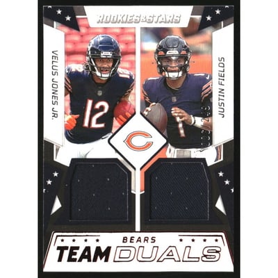 2022 Rookies and Stars Team Dual Jerseys #19 Velus Jones Jr./Justin Fields