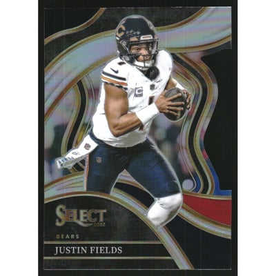 2023 Select Prizm Black and Red Die Cut #249 Justin Fields