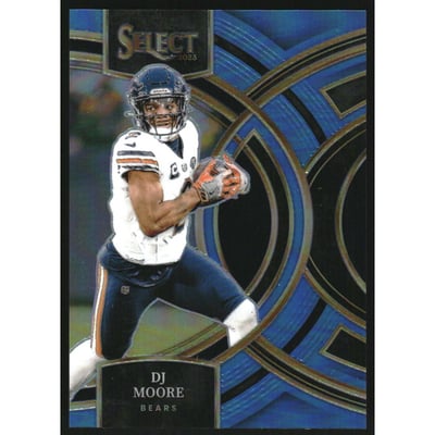 2023 Select Prizm Light Blue #159 D.J. Moore
