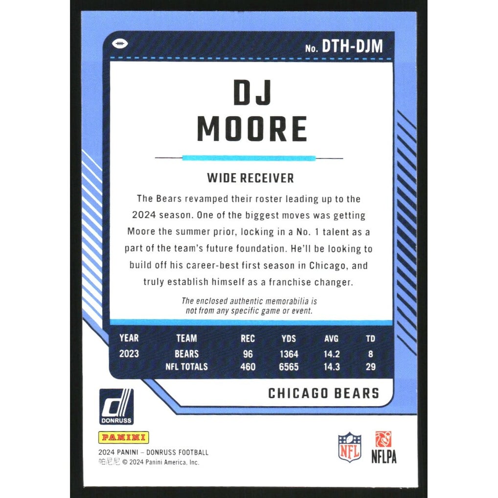 2024 Donruss Threads #7 D.J. Moore