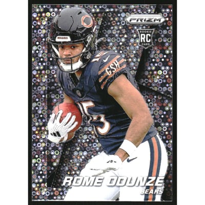 2024 Panini Prizm Prizm Flashback Rookie Prizms No Huddle #6 Rome Odunze