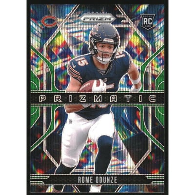 2024 Panini Prizm Prizmatic Prizms Green Wave #9 Rome Odunze
