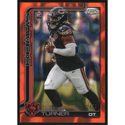 2025 Topps Chrome Orange Lava Refractors #303 Shemar Turner