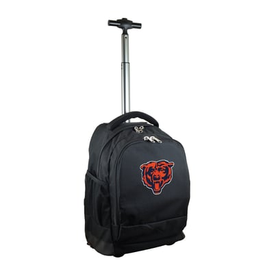 Chicago Bears 19'' Premium Wheeled Backpack - Black