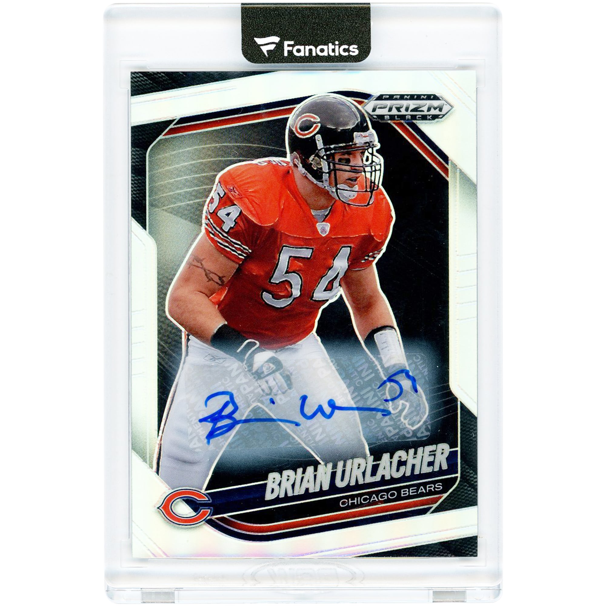 Brian Urlacher Chicago Bears Autographed 2025 Panini Prizm Black 