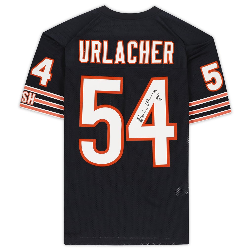 Autographed Chicago Bears Brian Urlacher Fanatics Authentic Navy 