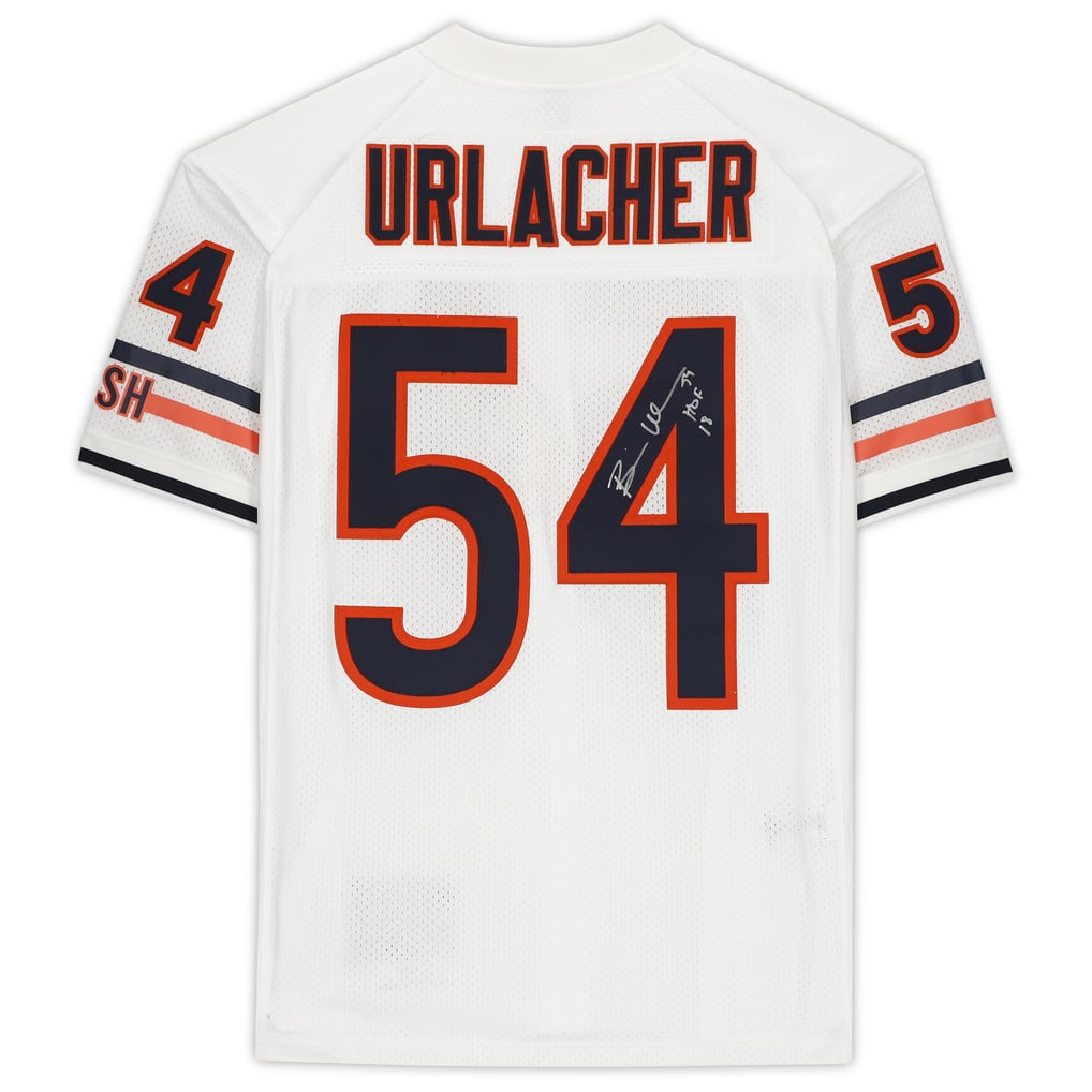 Brian Urlacher Chicago Bears Autographed White Mitchell & Ness 