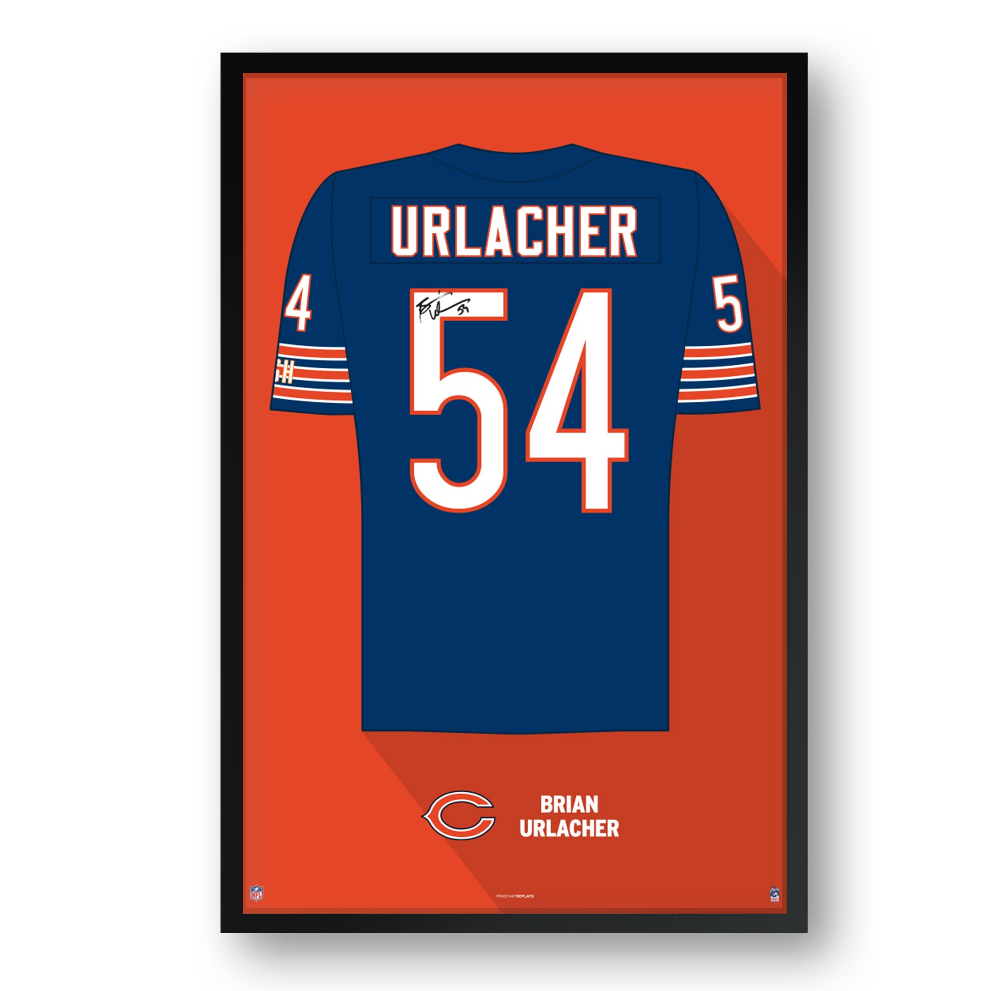 Chicago Bears Brian Urlacher Framed 14
