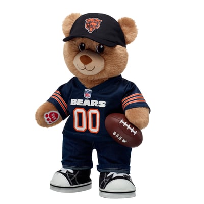  Chicago Bears Build-A-Bear Happy Hugs Teddy Bear Gift Set