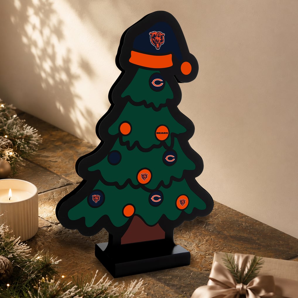 Chicago Bears 12" Christmas Tree LED Infinity Light