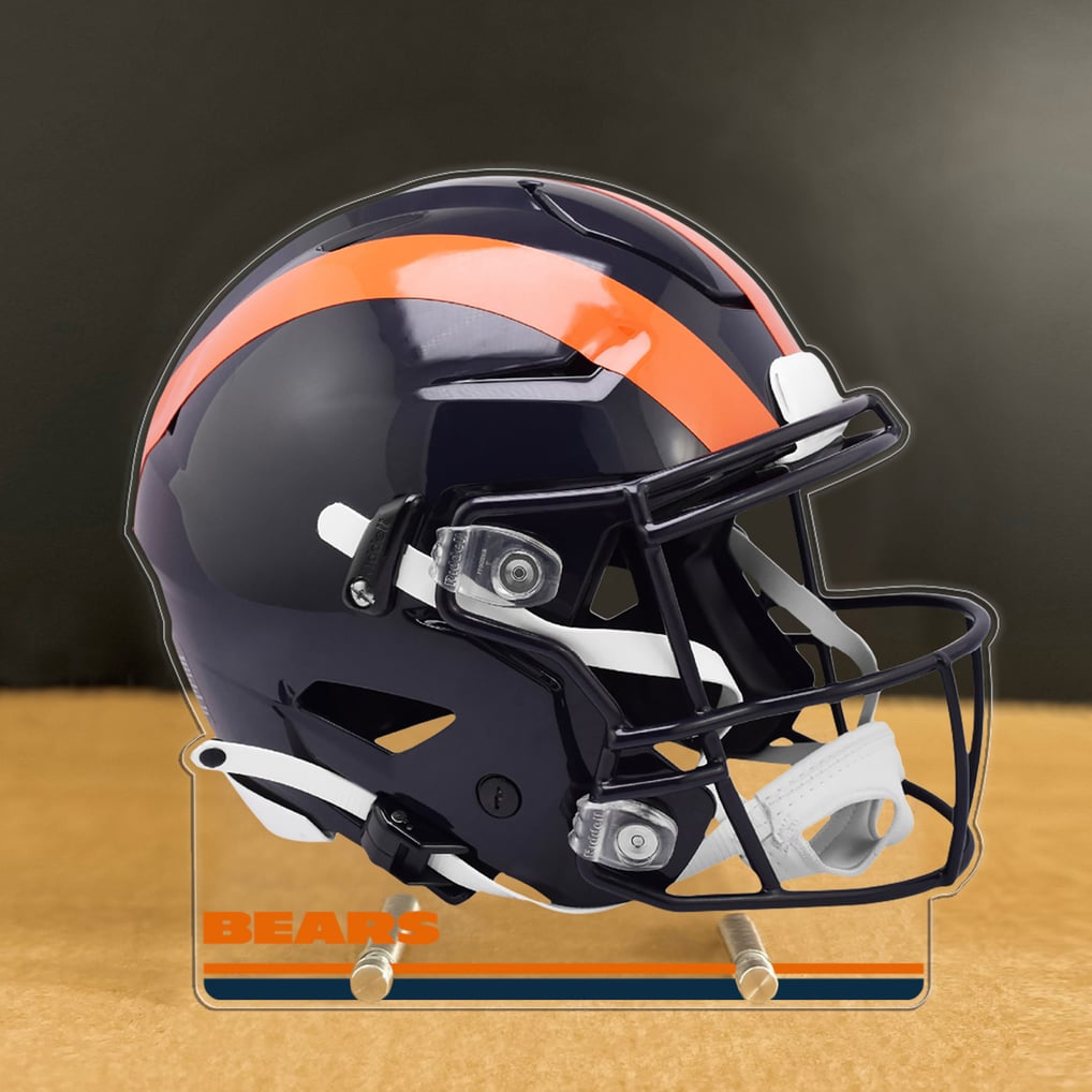 Chicago Bears 13" Speed Helmet Acrylic Plaque