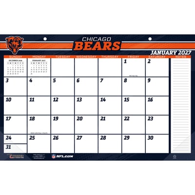 Chicago Bears 17" x 11" Desk Pad Calendar