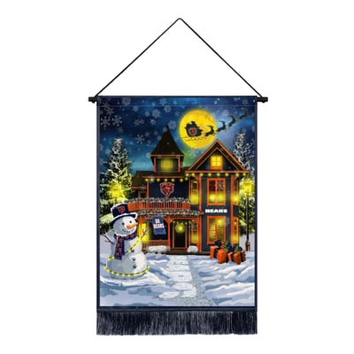 Chicago Bears 18" x 24" LED Christmas Tapestry