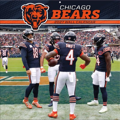Chicago Bears 2027 12” x 12” Team Wall Calendar