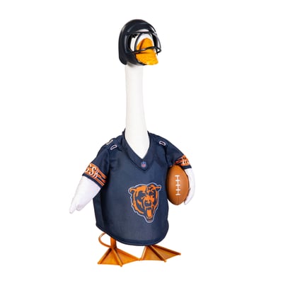 Chicago Bears Gameday Porch Goose Statue & Team Uniform Set