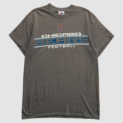 Chicago Bears Majestic 2010s T-shirt - Dark Heather Gray - S by Fanatics Real Vintage