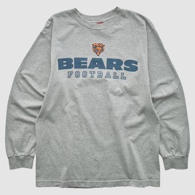 Chicago Bears NFL 2000s Long Sleeve T-shirt - Heather Gray - S by Fanatics Real Vintage