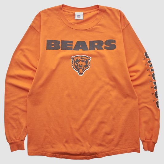 Chicago Bears NFL 2000s Long Sleeve T-shirt - Orange - S by Fanatics Real Vintage