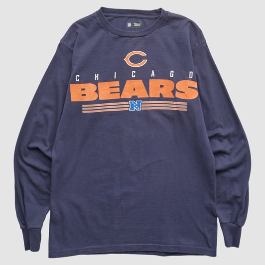 Chicago Bears NFL 2010s Long Sleeve T-shirt - Navy - XS by Fanatics Real Vintage
