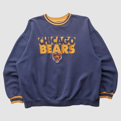 Chicago Bears Pro Player 90s Pullover Sweatshirt - Blue - L by Fanatics Real Vintage