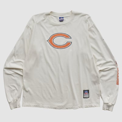 Chicago Bears Reebok 2000s Long Sleeve T-shirt - White - XL by Fanatics Real Vintage
