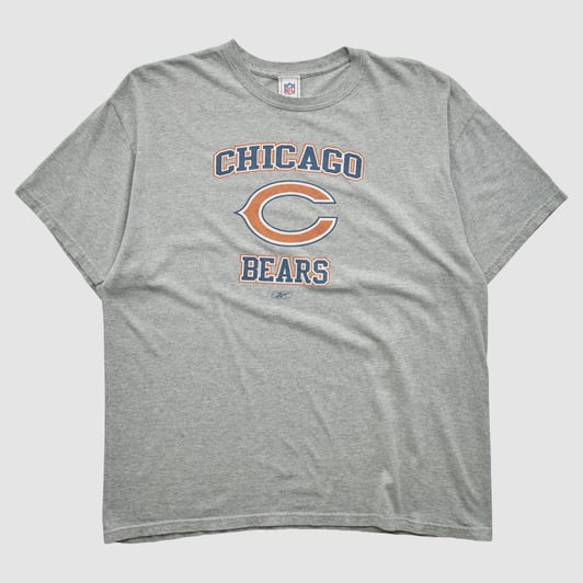 Chicago Bears Reebok 2000s T-shirt - Heather Gray - 2XL by Fanatics Real Vintage