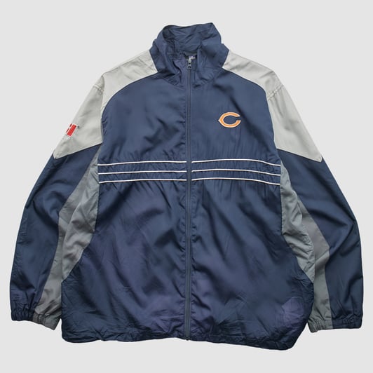 Chicago Bears Reebok 2010s Full Zip Jacket - Navy - L by Fanatics Real Vintage