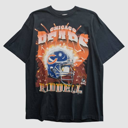 Chicago Bears Riddell 1997 T-shirt - Black - XL by Fanatics Real Vintage