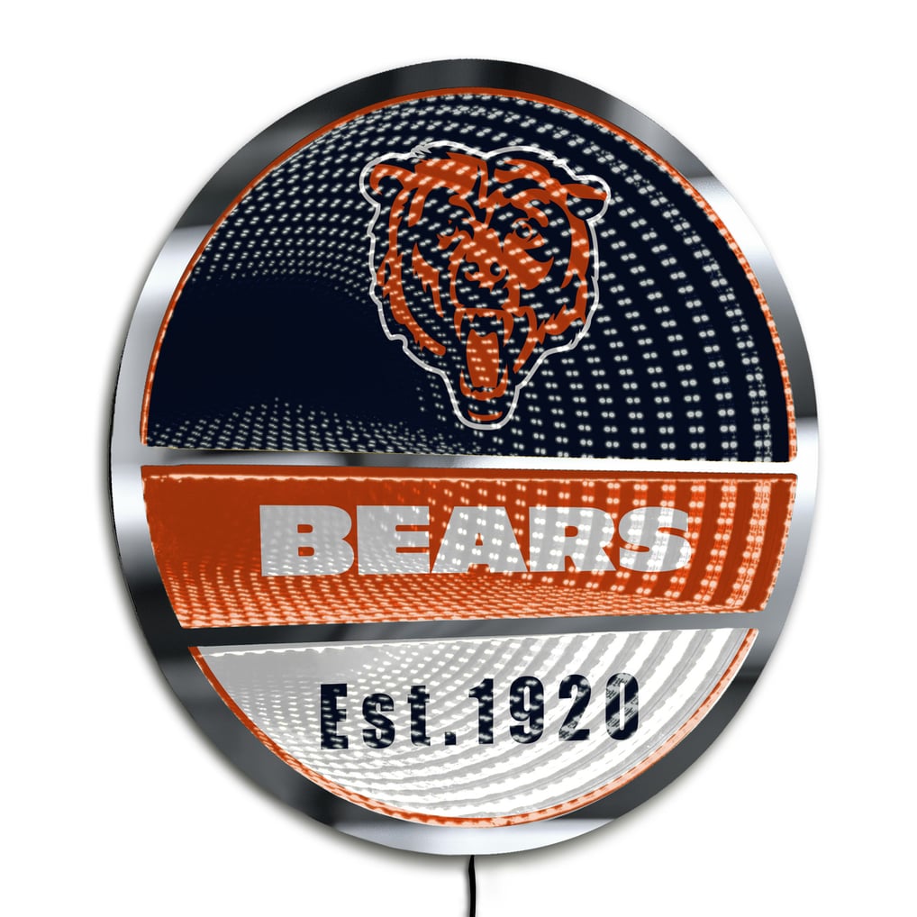 Chicago Bears Three-Cell Circular Infinity Light
