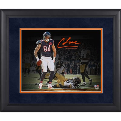 Colston Loveland Chicago Bears Facsimile Signature Fanatics Authentic Framed 11" x 14" Spotlight Photograph