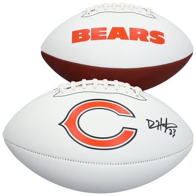 Devin Hester Chicago Bears Autographed Fanatics Authentic Franklin White Panel Football