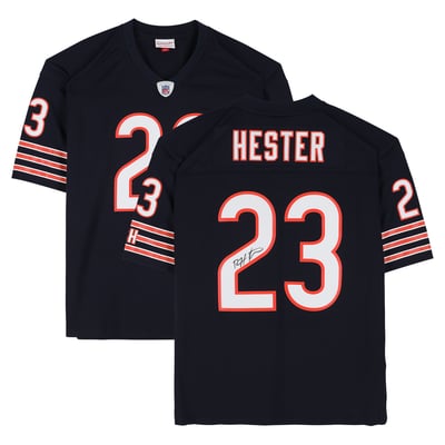 Devin Hester Chicago Bears Autographed Fanatics Authentic Navy Mitchell & Ness 2006 Replica Jersey