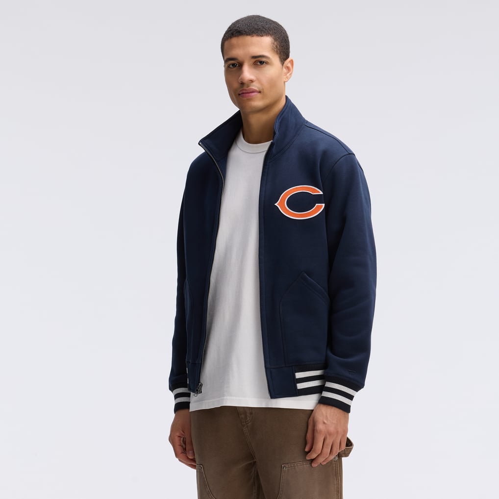 Chicago Bears Fanatics IconicFleece Full-Zip Jacket - Navy