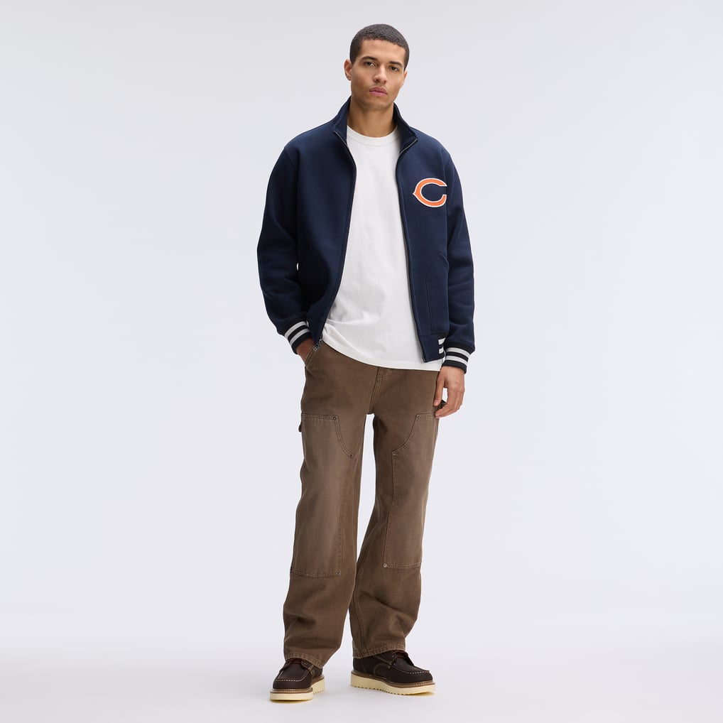 Chicago Bears Fanatics IconicFleece Full-Zip Jacket - Navy