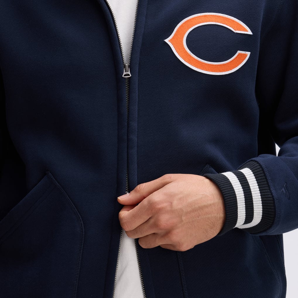 Chicago Bears Fanatics IconicFleece Full-Zip Jacket - Navy