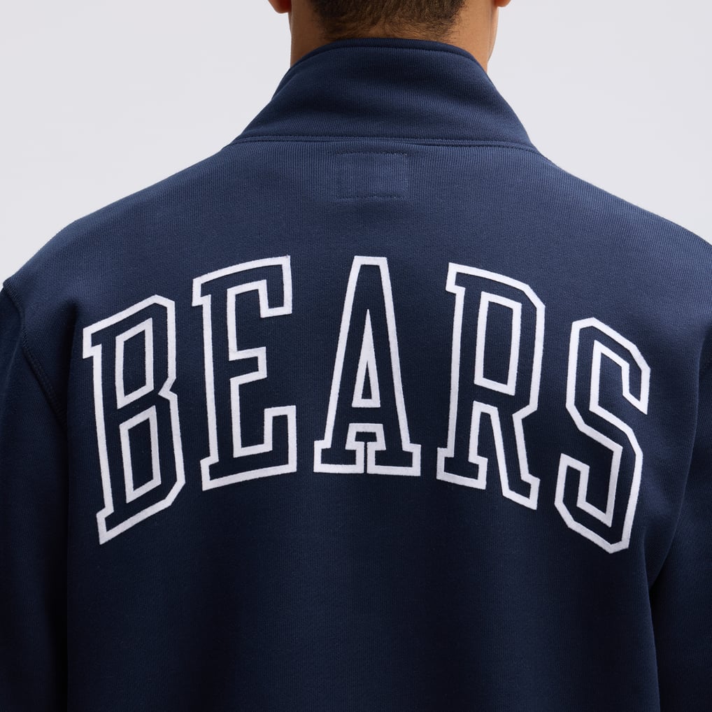 Chicago Bears Fanatics IconicFleece Full-Zip Jacket - Navy