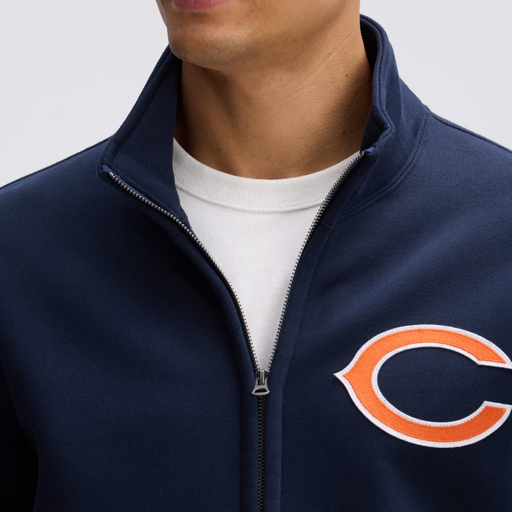 Chicago Bears Fanatics IconicFleece Full-Zip Jacket - Navy