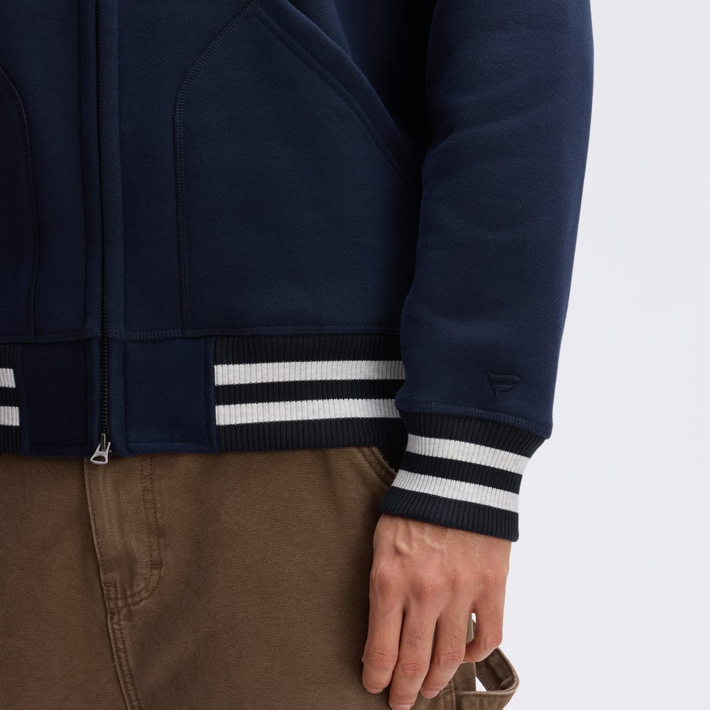 Chicago Bears Fanatics IconicFleece Full-Zip Jacket - Navy