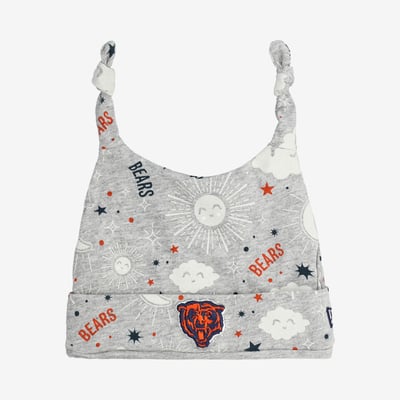  Chicago Bears New Era Infant Sky Knit Hat - Heather Gray