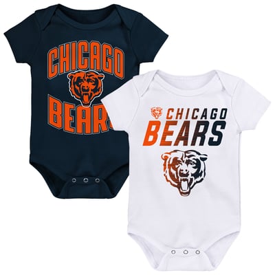 Chicago Bears Outerstuff Infant Snuggle Blitz 2-Pack Bodysuit Set - Navy/White