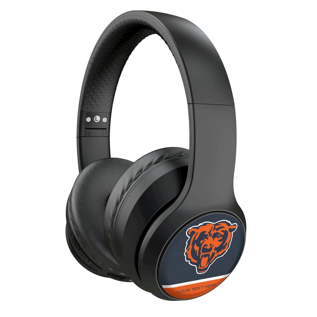 Chicago Bears Keyscaper Personalized Endzone Solid Wireless Bluetooth Headphones With Case