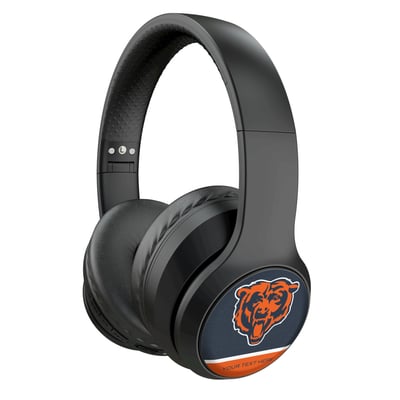 Chicago Bears Keyscaper Personalized Endzone Solid Wireless Bluetooth Headphones With Case