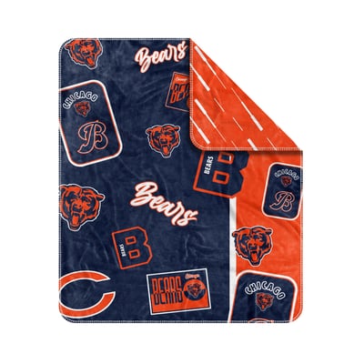 Chicago Bears Logo Brands 50" x 60" Dream Weave Throw Blanket