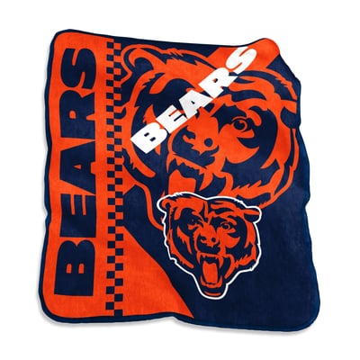 Chicago Bears Logo Brands 50" x 60" Victory Collage Raschel Throw Blanket