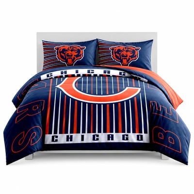 Chicago Bears Logo Brands Momentum 5-Piece Full/Queen Bedding Set